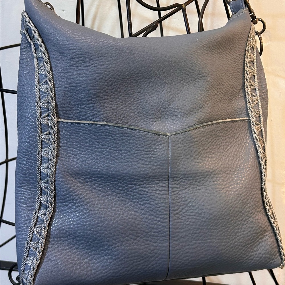 The Sak blue leather Crossbody bag #H-13 - Picture 2 of 9